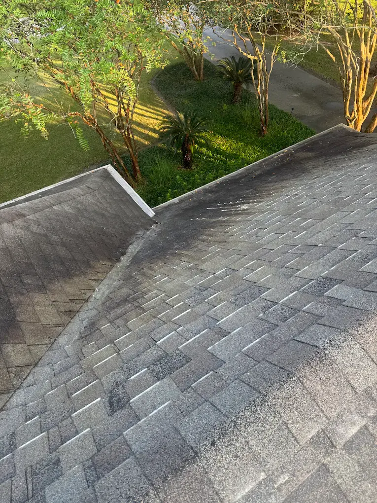 Soft wash roof cleaning — Lafayette